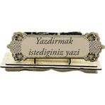 Çılgıntrend Kişiye Özel Masaüstü İsimlik + Atatürk Silüet Kalem