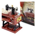 çılgıntrend Kişiye Özel Nostaljik Tasarımlı Dikiş Makinesi Müzik Kutusu