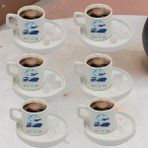 Çılgıntrend Kurumsal Firmalara Özel Logolu 6'lı Türk Kahvesi Fincanı ve Altı - Beyaz