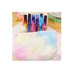 Çılgıntrend Ponponlu Gökkuşağı Peluş Tüylü Kalemlik ve Galaxy Jel Kalem