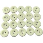 Çillor 100 Adet/ Beyaz/gömlek Düğmesi /18 BOY-11,4MM-0450İNÇ - Beyaz 001