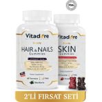 Cilt ve Saç Tırnak Vitamini - Skin Gummy ve Hair & Nails Gummy - 2'li Avantajlı Paket