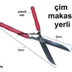 ÇİM MAKASI BUDAMA MAKASI OT BİÇME MAKASI YERLİ