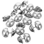 CIMAXIC 10 Adet inci gömlek düğmesi kiti bükülmüş güvenlik düğmeler düğme üreticisi Bayanlar emniyet tokası Broş düğmeleri giysiler için pin düğmeleri toplu iğne düğmesi Metal
