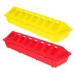 CIMAXIC 2li Paket Tavuk Yemliği Güvercin Yemliği Kuş Yemlik Tekneleri Tavuklar Ve Güvercinler Için Yemlik Kabı