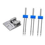CIMAXIC Dikiş Makinesi Çift İğne Seti 3 Boyut 20/90 30/90 40/90 Dekoratif Dikiş Için Gümüş Kolay İplik Metal Plastik Ayağı
