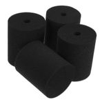 CIMAXIC Döner Bardak Köpük Sütunları 4 Siyah Pvc Köpük Ek Parçası 120x10x19mm Bardak Bardaklar Için Aksesuarlar