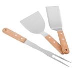 CIMAXIC Pişirme Aletleri Seti Barbekü Spatula Ve Çatal Mutfak Gereçleri Teppanyaki Taşınabilir Hafif Açık Hava Kullanımı İçin