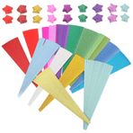 CIMAXIC Yıldız Parıltılı Kağıtlar 720 Yaprak Parıltılı Origami Kağıtları El Sanatları Kağıdı Kare Origami Kağıdı Erkek Ve Kız Çocukları İçin