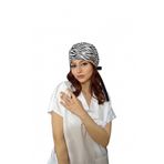 ÇİMEN BUTİK Pamuklu Poplin Cerrahi Ve Aşçı Bone Zebra Desenli