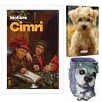 Cimri - Moliere ve Dekoratif Köpek Kalemlik - Neşeli Yüz Planlama Defteri