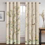 Çin Geleneksel Kuş ve Çiçek Karartma Pencere Perdeleri Çocuk Odası Oturma Odası Uygulamaları Mutfak Dekoru 60x130 cm