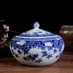 Çin Geleneksel Seramik Vazolar Antika Porselen Vazo Seramik Çiçek Vazoları Mavi ve Beyaz Kavanoz Vazo Çin Stili-e Y25cmxg17.5cm,C-Y19cmxG26cm,C-H19cmxW26cm