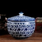 Çin Geleneksel Seramik Vazolar Antika Porselen Vazo Seramik Çiçek Vazoları Mavi ve Beyaz Kavanoz Vazo Çin Stili-e Y25cmxg17.5cm,D-Y24cmxG26cm,D-H24cmxW26cm
