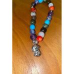 Çin Takvimi Burçları Çharm 7 Çakra Doğal Taş Bileklik Hand Made El İşi Feng Shui Ejderha Yılı Koruyucu Hayvan Monkey May