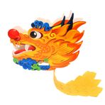 Çin Yeni Yılı Dragon Craft, Kağıt Ejderha Bahar Festivali El Sanatları Kitleri, Kararlı Yapı Maskot Ejderha, Çocuklar için Çok Fonksiyonlu Çin Yeni Yılı