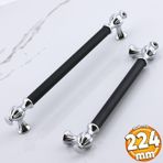 Cinar 224 Mm Krom Siyah Mutfak Mobilya Cekmece Metal Dolap Kapak Kulplari Dolabi Kulbu Kulpu 224 Mm