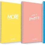 Çınar 72206 20x28 Minimal Spiralli PP Kapak 72 Yaprak Düz Defter