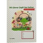 Çınar A5 Dik 40 Yp Çizgili Defter 24013-Kurbağa
