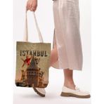Çınar Bez Çanta Bagg 3D İstanbul Kedili Baskılı Bez Çanta - StandartStandart