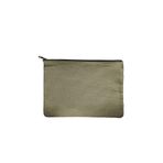 Çınar Bez Çanta Koyu Yeşil Kanvas Kumaş Clutch 200gr