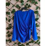 Çınar Butik Saten Gömlek Saks Mavisi - L