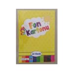 ÇINAR DİZAYN Fon Kartonu 10 Renk Karışık 24X34 Cm
