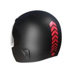 Çınar Extreme 2 Adet 5x16 cm Sport Kask Araba Ayna Reflektif Kırmızı Kask Sticker
