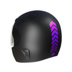 Çınar Extreme 2 Adet Sport Kask, Araba Ayna Patlıcan Moru Kask Sticker