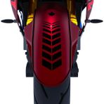 Çınar Extreme 2 Adet Sport Motosiklet Çamurluk Jet Siyah Kask Sticker