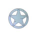 Çınar Extreme Büyük Boy Eskitilmiş Askeri Yıldız Reflektif Sticker