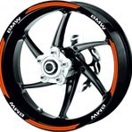 Çınar Extreme Double Stripe Floresan Turuncu Jant Şeridi Sticker