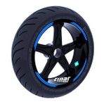 Çınar Extreme Double Stripe Tasarımlı Azur Mavi Jant Şeridi Sticker