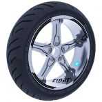 Çınar Extreme Double Stripe Tasarımlı Jet Siyah Jant Şeridi Sticker