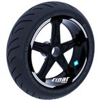 Çınar Extreme Double Stripe Tasarımlı Reflektif Gri Jant Şeridi Sticker