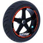 Çınar Extreme Floresan Turuncu Moto GP Stili Jant Şeridi Sticker