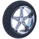 Çınar Extreme Karbon Fiber Dokulu Double Stripe Jant Şeridi Sticker