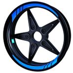 Çınar Extreme Moto GP Azur Mavi İç Jant Şeridi Sticker