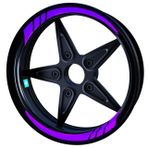 Çınar Extreme Moto GP Patlıcan Moru İç Jant Şeridi Sticker