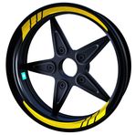 Çınar Extreme Moto GP Reflektif Sarı İç Jant Şeridi Sticker
