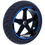 Çınar Extreme Moto GP Stili Azur Mavi Jant Şeridi Sticker