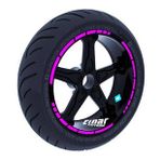 Çınar Extreme Moto GP Stili Gül Pembesi Jant Şeridi Sticker