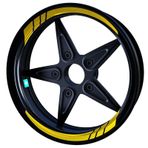 Çınar Extreme Moto GP Yaldızlı Gold İç Jant Şeridi Sticker