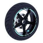 Çınar Extreme Moto GP Yarış Bayraklı Nane Yeşili Jant Şeridi Sticker