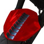 Çınar Extreme Ok Tasarımlı Siyah Karbon Fiber Dokulu Çamurluk Kask Sticker