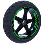 Çınar Extreme Orman Yeşili Moto GP İç Dış Jant Şeridi Takım Sticker