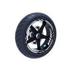 Çınar Extreme Reflektif Beyaz Gri Moto GP İç Dış Jant Şeridi Takım Sticker