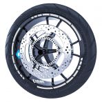 Çınar Extreme Reflektif Gri Moto GP Stili Jant Şeridi Sticker
