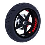 Çınar Extreme Reflektif Kırmızı Gp Racing İç Jant Şeridi Sticker