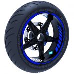 Çınar Extreme Reflektif Mavi Moto GP İç Dış Jant Şeridi Takım Sticker